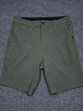 Vuori Shorts Mens 30 Green Performance Golf Stretch Zip Pocket Lightweight